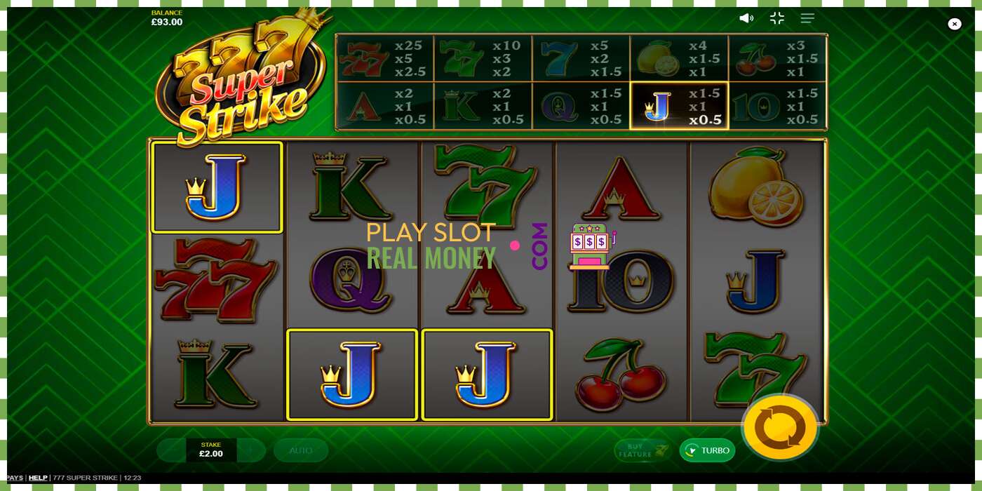 Slot 777 Super Strike za pravi novac, slika - 4