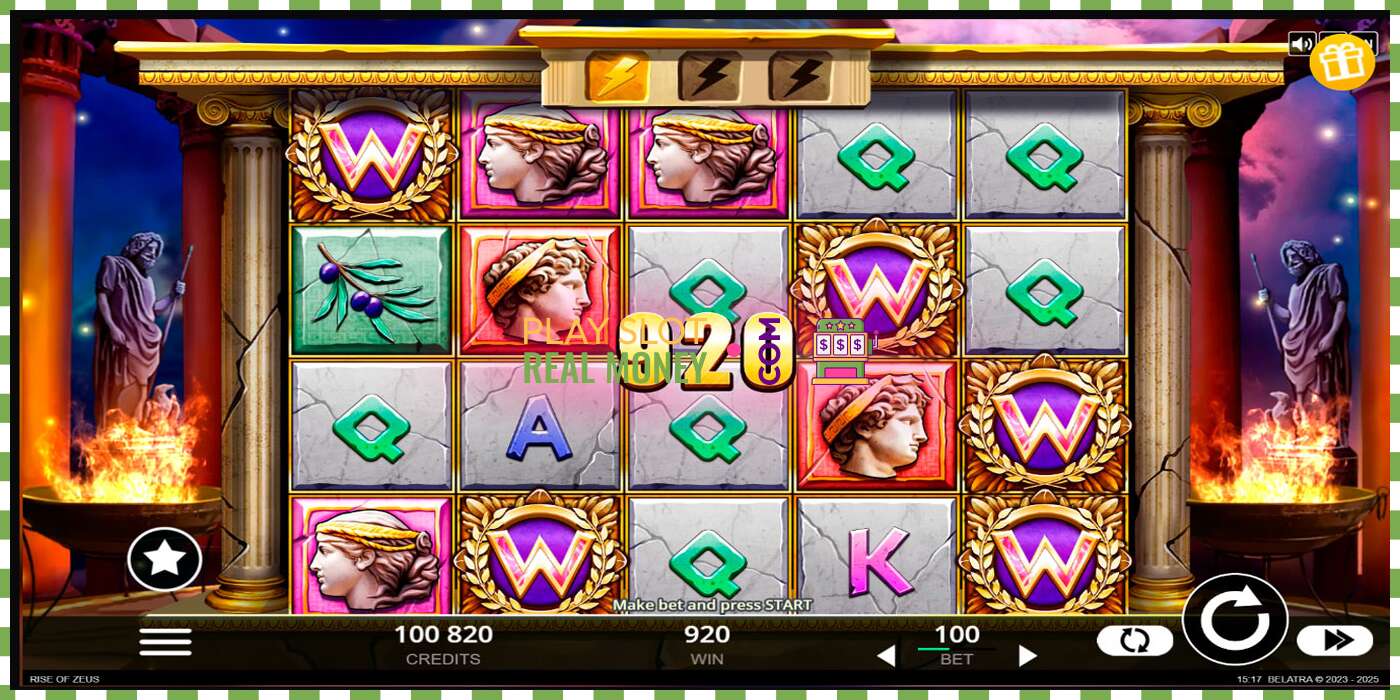 Slot Rise of Zeus for real money, picture - 2