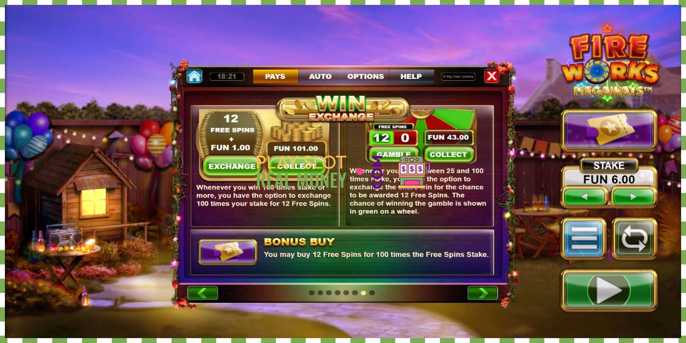 Slot Fireworks Megaways por diñeiro real, imaxe - 6