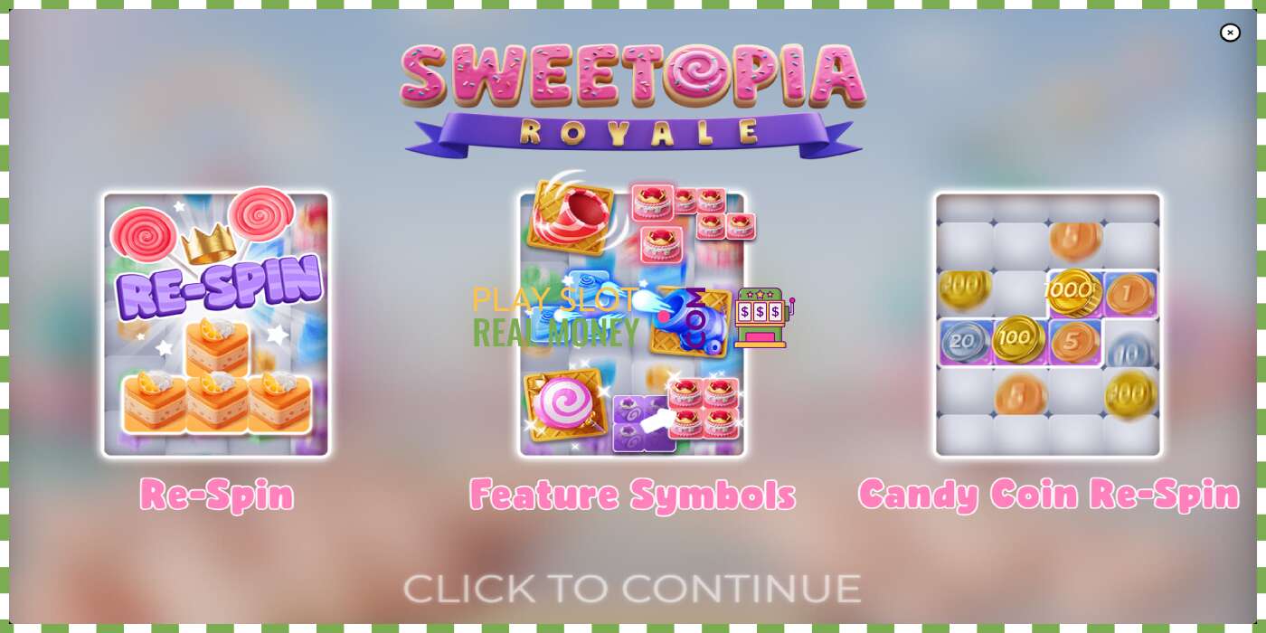 Zirrikitua Sweetopia Royale benetako diruagatik, argazkia - 1