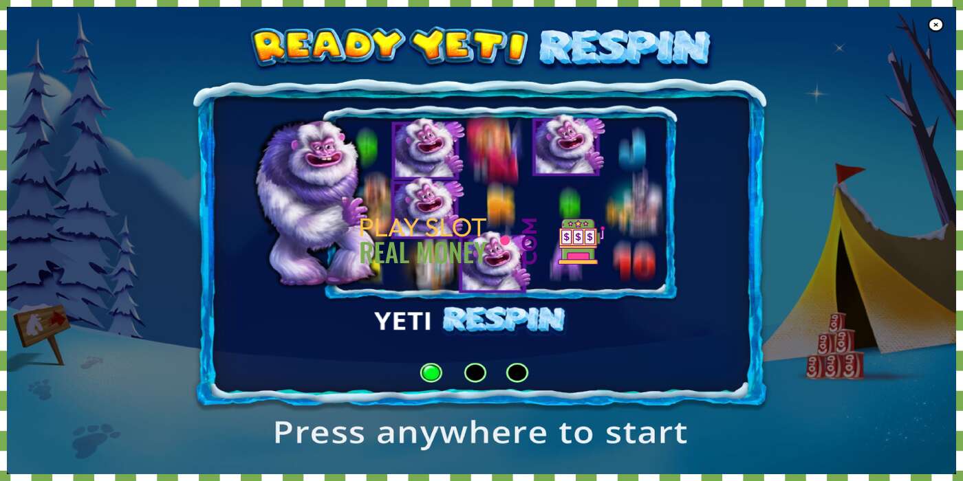 Slot Ready Yeti Respin чыныгы акча үчүн, сүрөт - 1