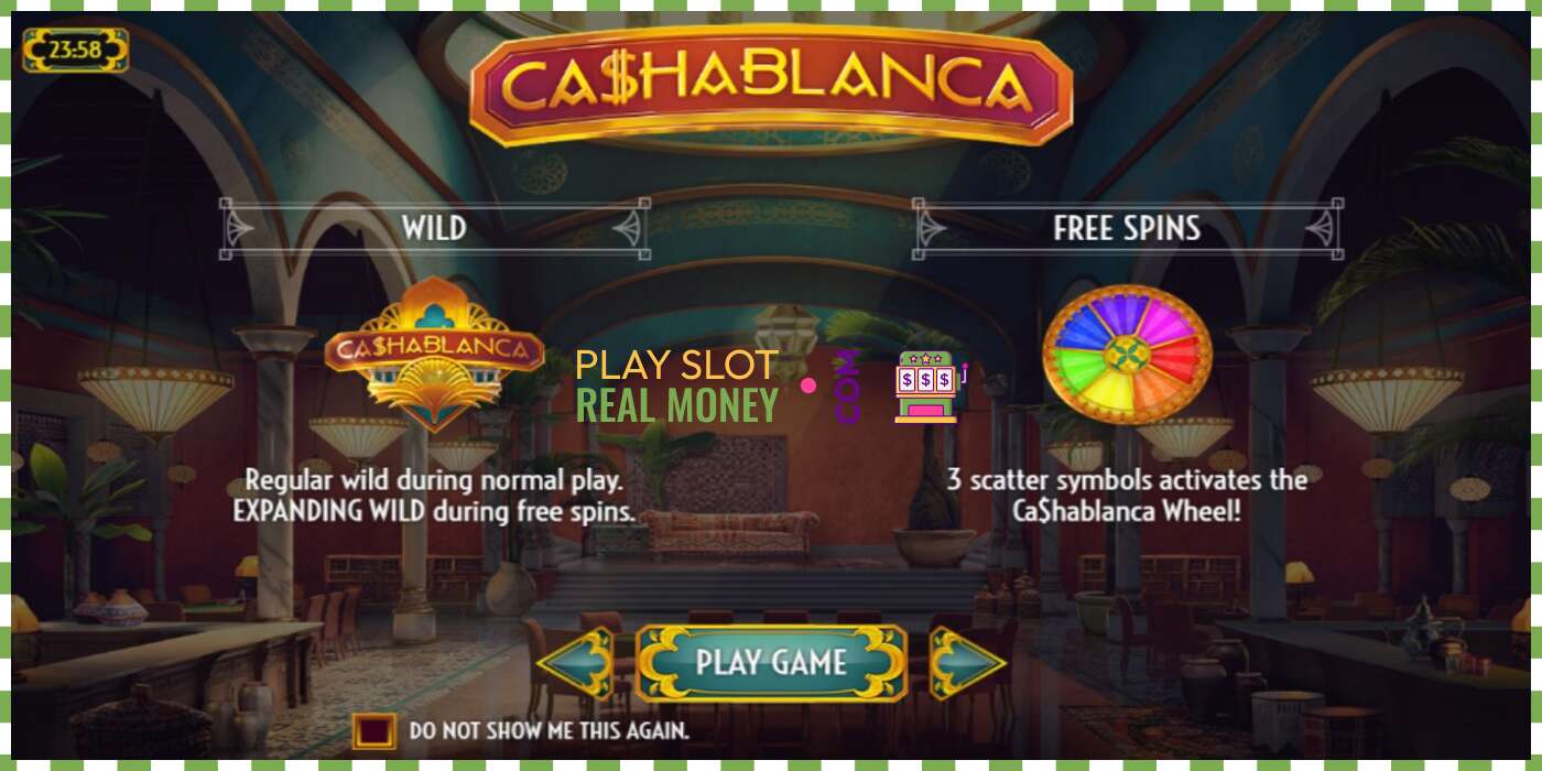 Slots Cashablanca par īstu naudu, bilde - 1