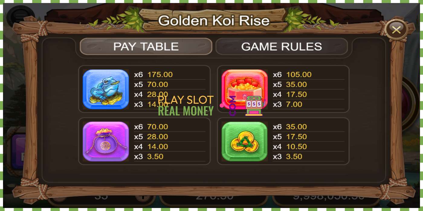 Slot Golden Koi Rise por dinheiro real, foto - 7