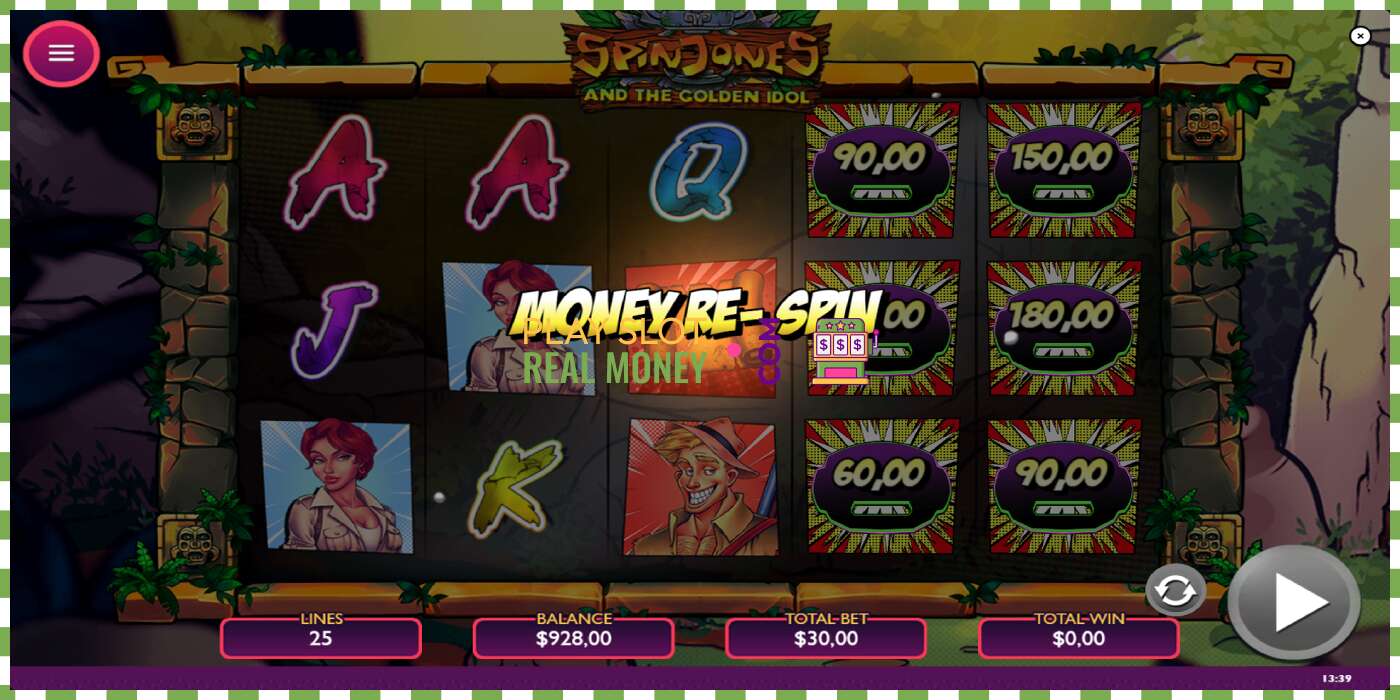 Slot Spin Jones and the Golden Idol por diñeiro real, imaxe - 4