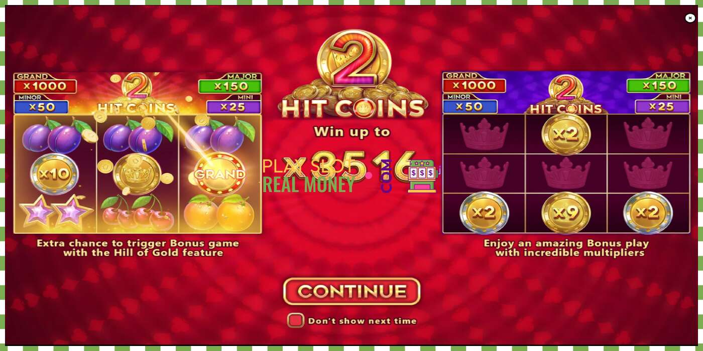 Slot Hit Coins 2 Hold and Spin pe bani reali, poza - 1