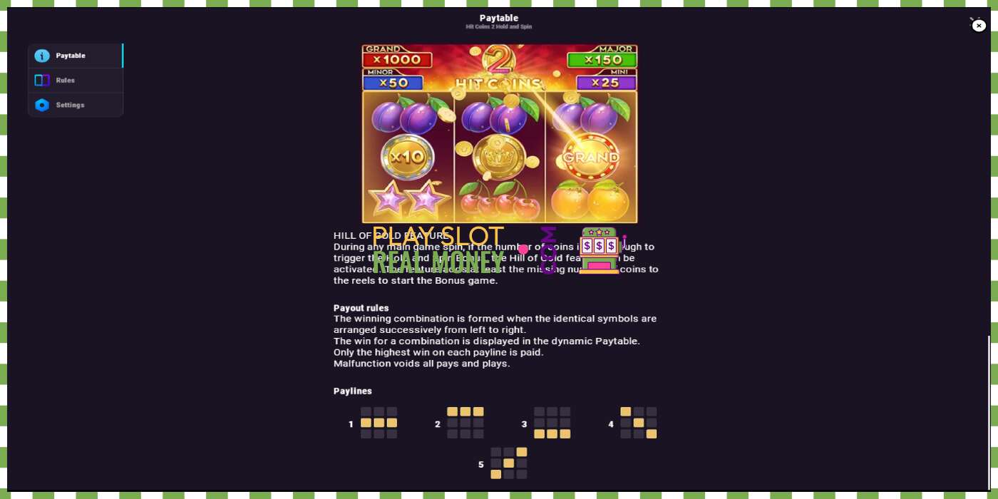 Slot Hit Coins 2 Hold and Spin pe bani reali, poza - 7