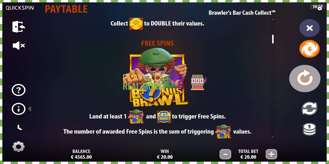 Lizdas Brawlers Bar Cash Collect už tikrus pinigus, nuotrauka - 5