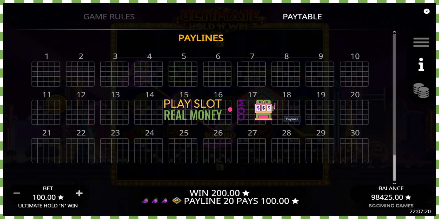 Slot Ultimate Hold N Win pe bani reali, poza - 7