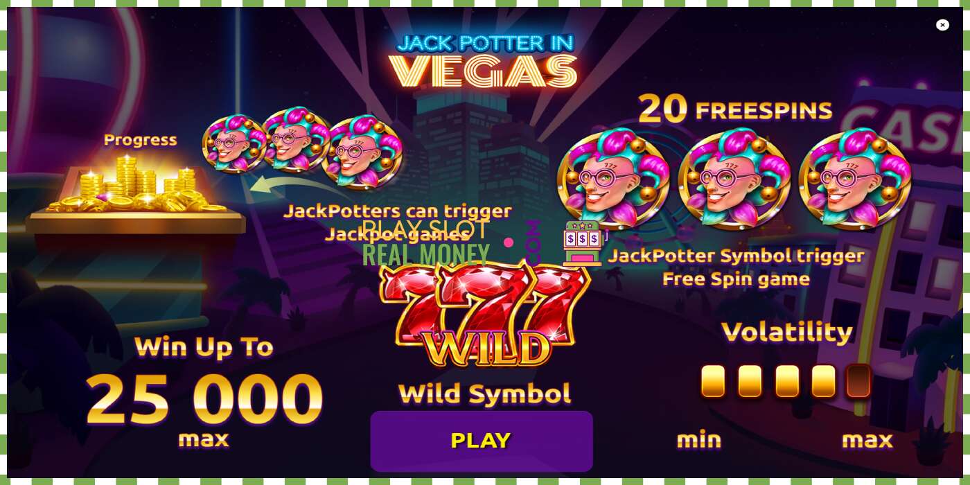 Slot Jack Potter in Vegas por dinheiro real, foto - 1