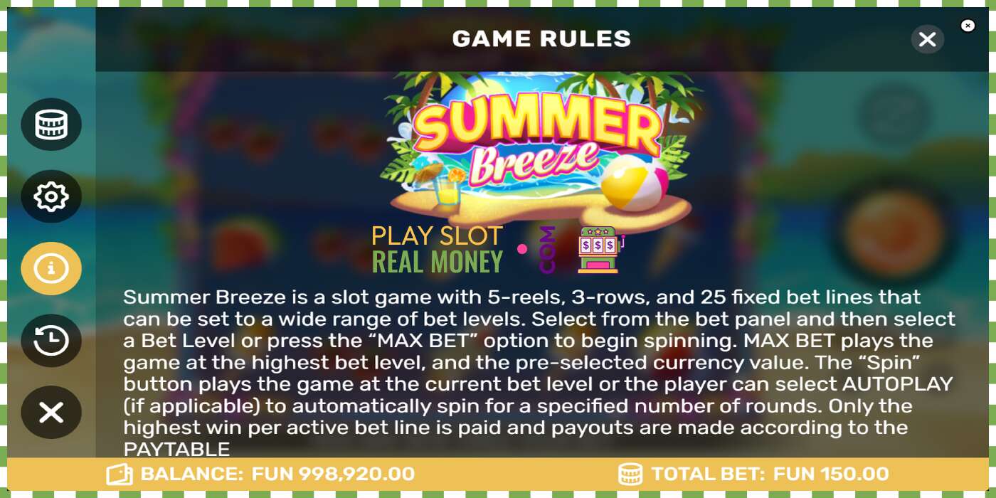 Slot Summer Breeze for real money, picture - 5