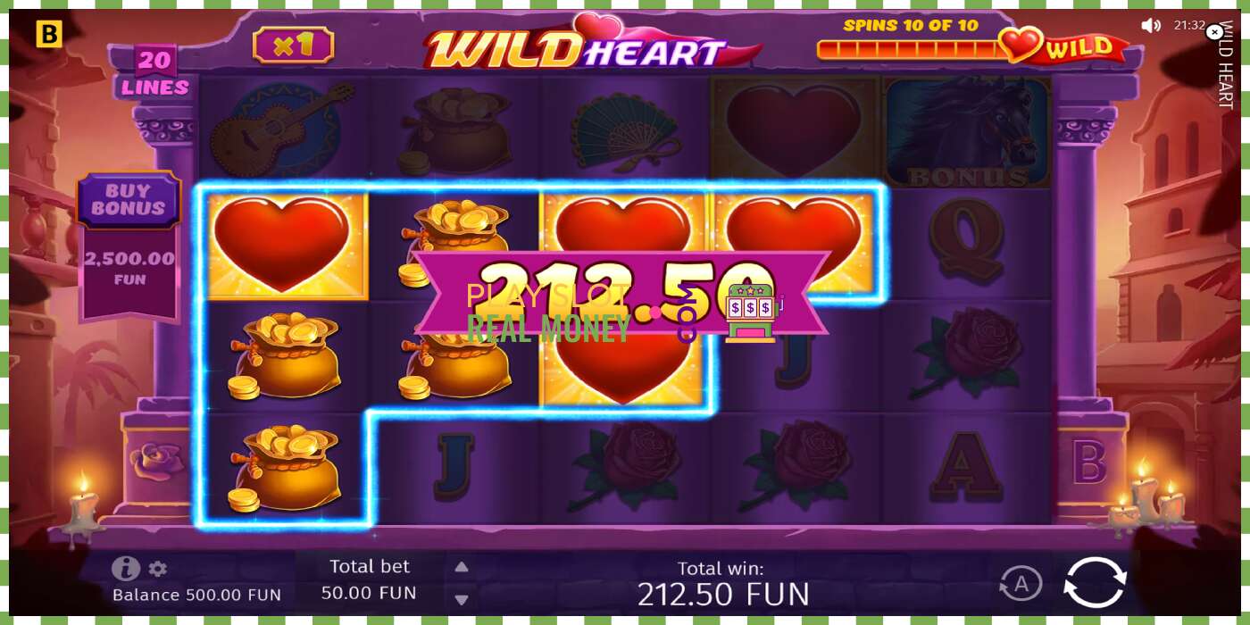 Slot Wild Heart por dinheiro real, foto - 3