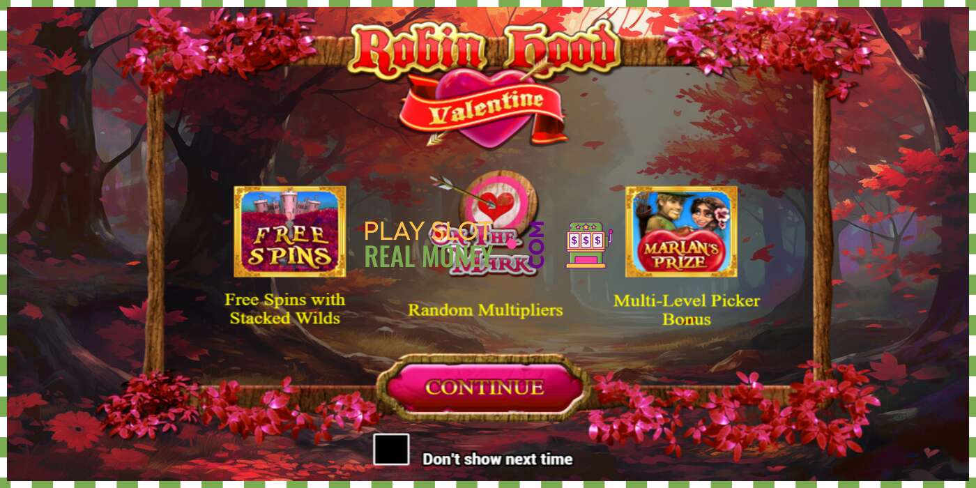 Slot Robin Hood Valentine por diñeiro real, imaxe - 1