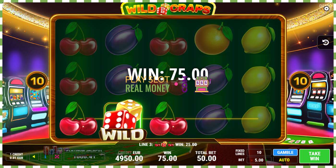 Slot Wild Craps pe bani reali, poza - 2