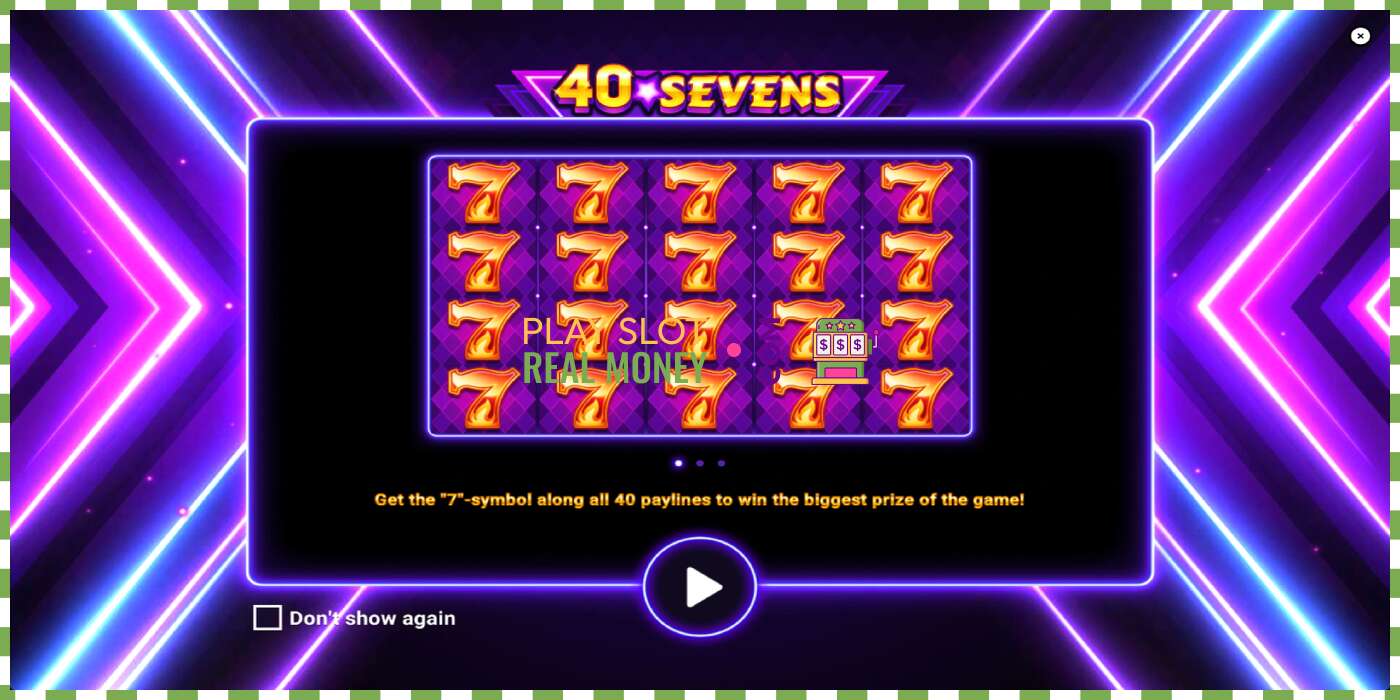 Slot 40 Sevens Buy Feature za pravi novac, slika - 1