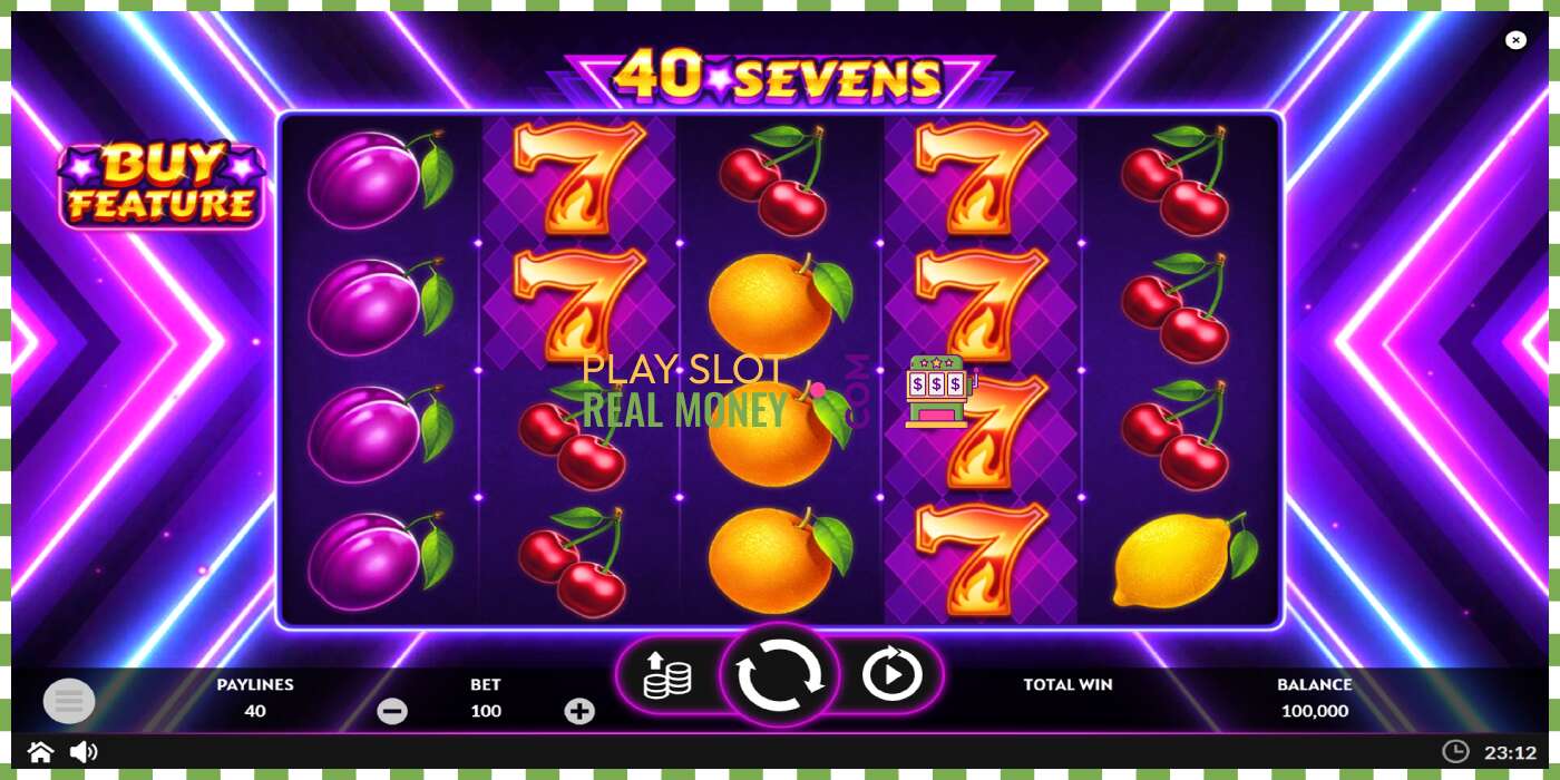 Slot 40 Sevens Buy Feature za pravi novac, slika - 2