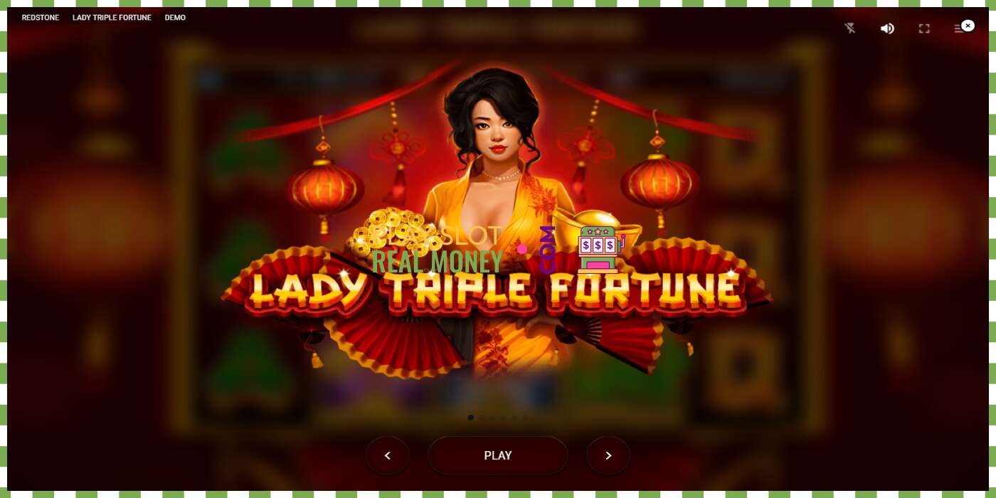 स्लट Lady Triple Fortune वास्तविक पैसाको लागि, चित्र - 1