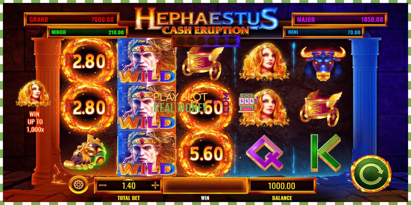 Слот Cash Eruption Hephaestus на реальні гроші, картинка - 2