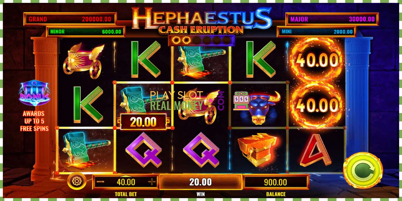 Слот Cash Eruption Hephaestus на реальні гроші, картинка - 3