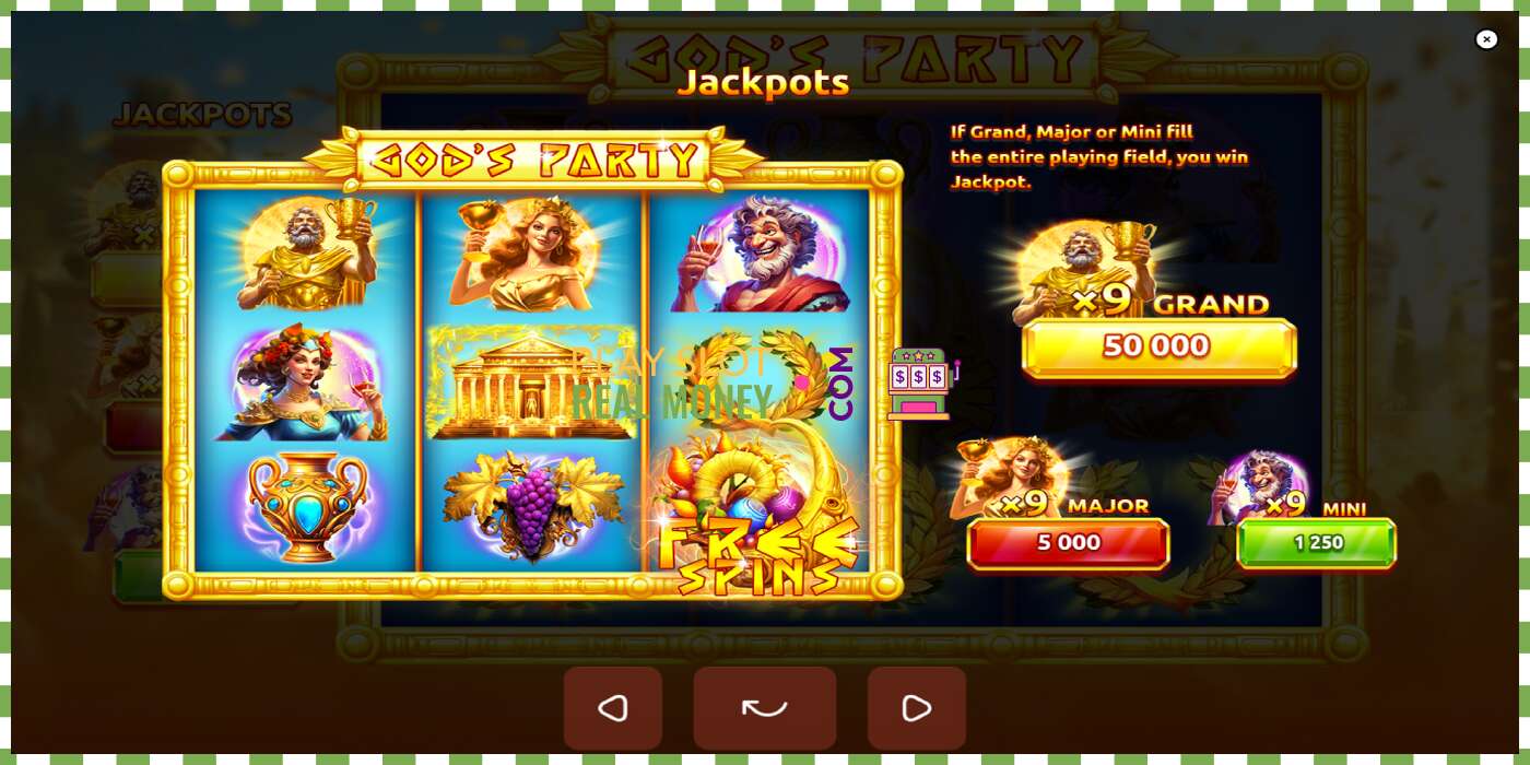 Slot Gods Party për para të vërteta, foto - 5