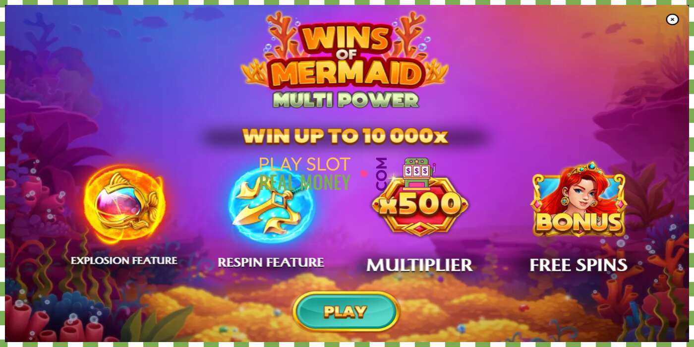 छेद Wins of Mermaid Multi Power असली पैसे के लिए, चित्र - 1