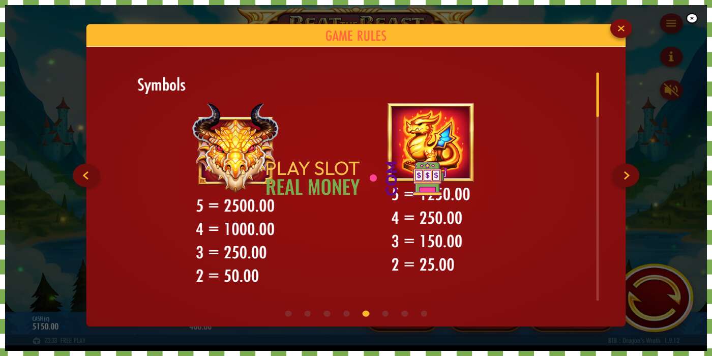 Slots Beat the Beast Dragons Wrath par īstu naudu, bilde - 6