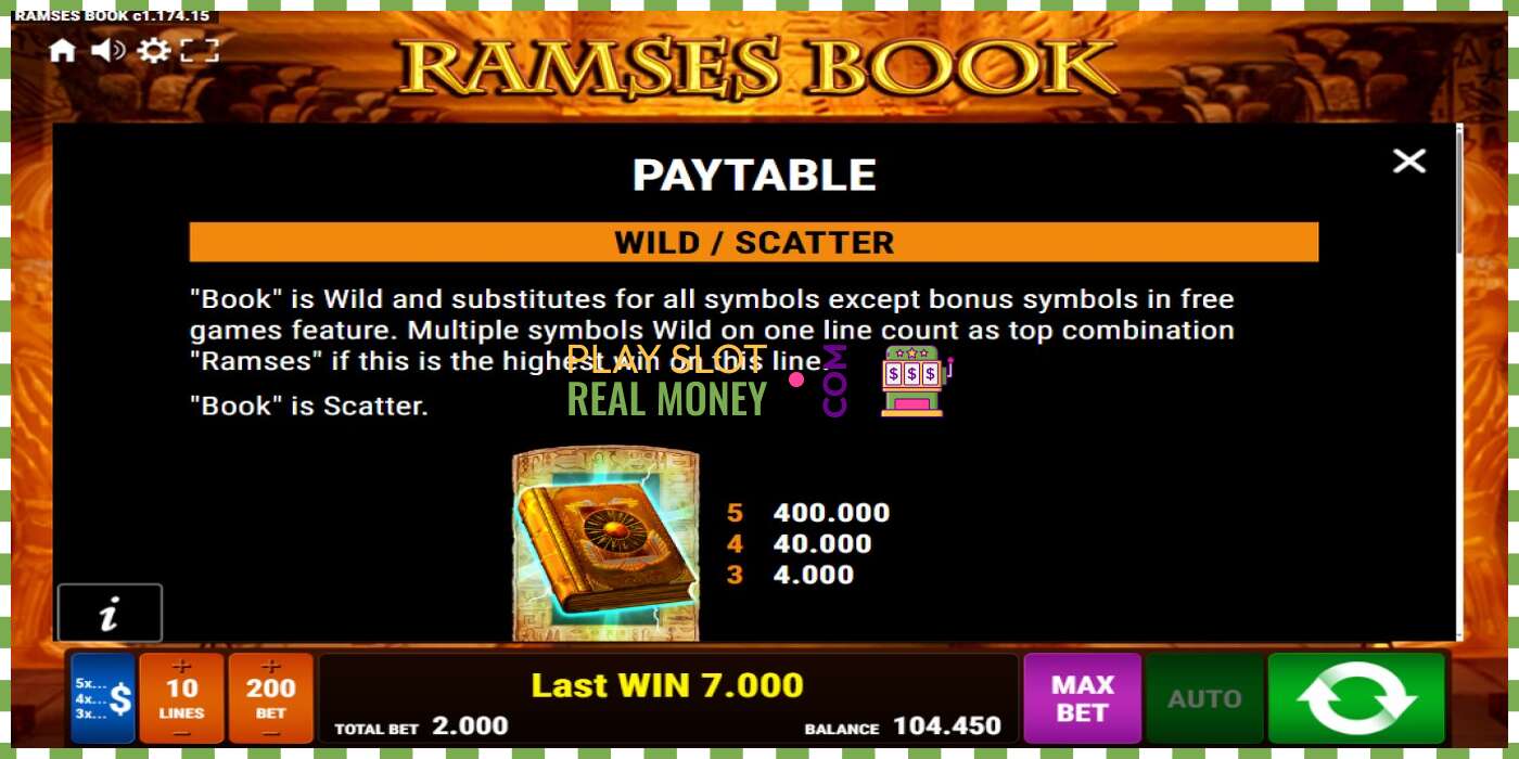 Slot Ramses Book haqiqiy pul uchun, rasm - 5