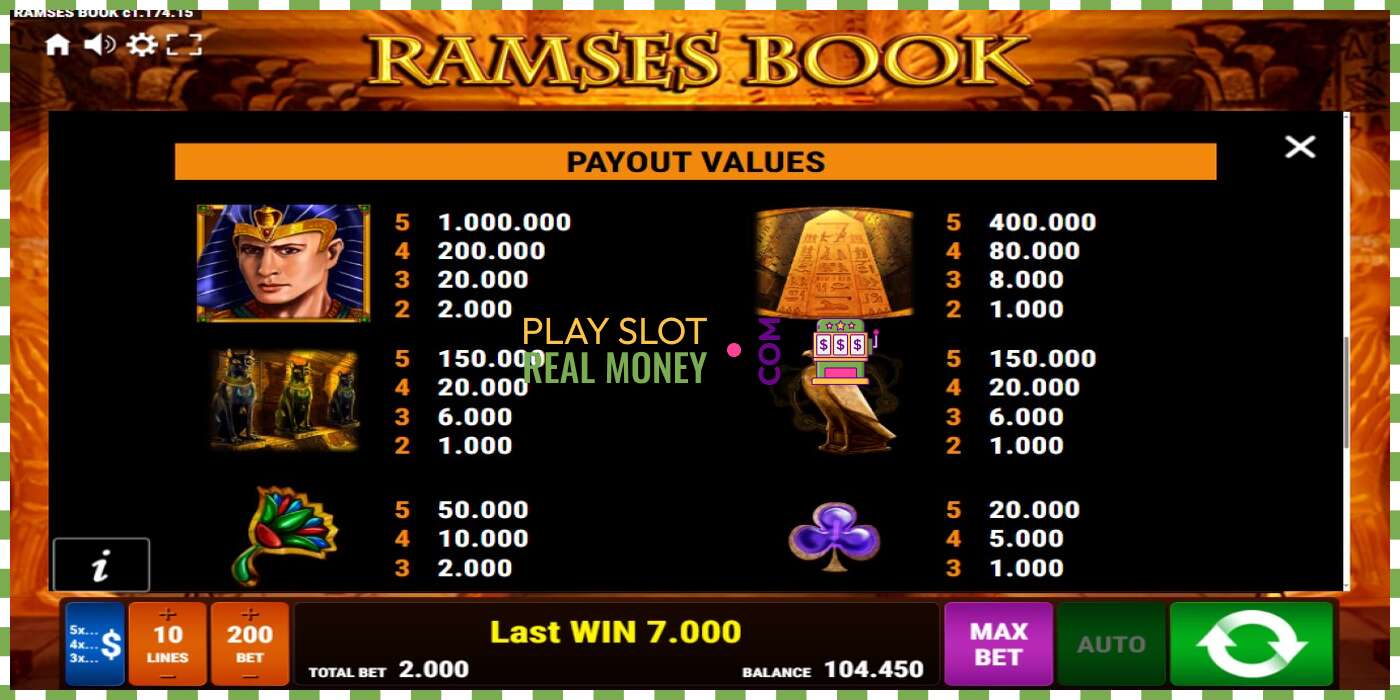 Slot Ramses Book haqiqiy pul uchun, rasm - 7