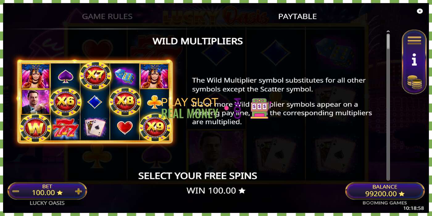 Slot Lucky Oasis for real money, picture - 5