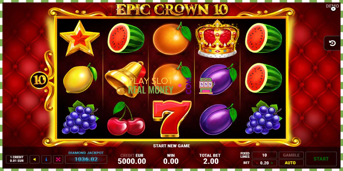 Slot Epic Crown 10 pe bani reali, poza - 1