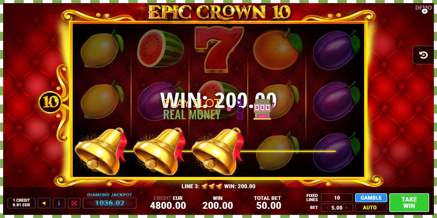 Slot Epic Crown 10 pe bani reali, poza - 2