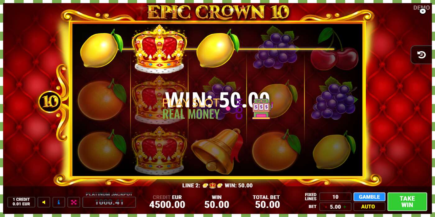 Slot Epic Crown 10 pe bani reali, poza - 4