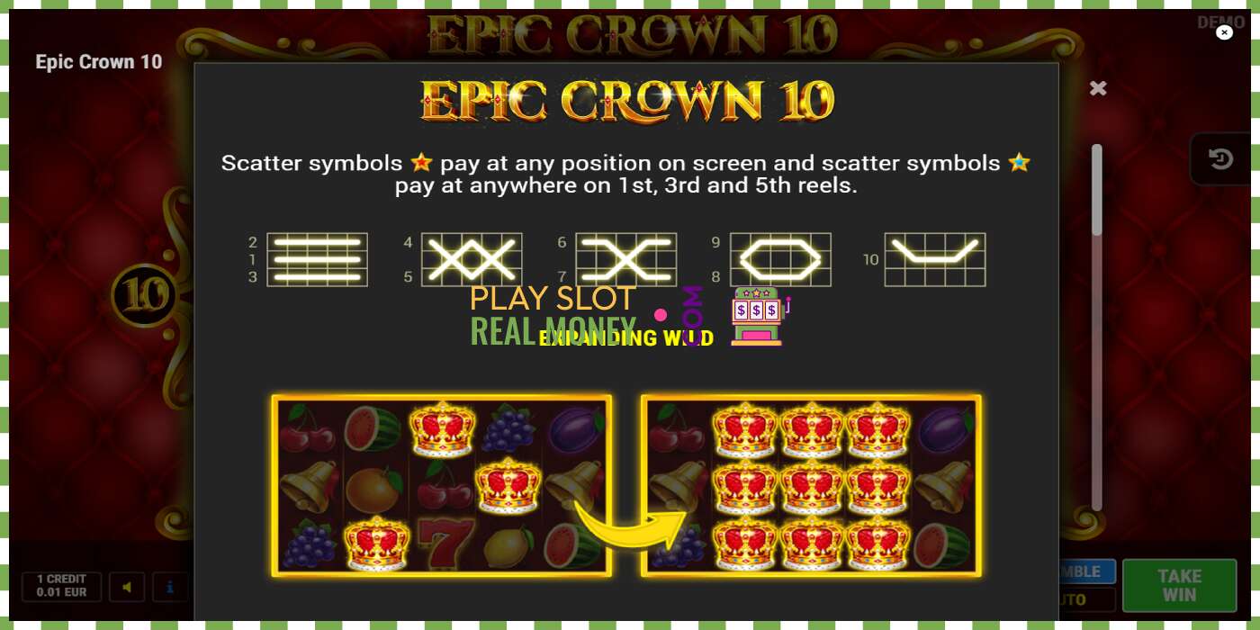 Slot Epic Crown 10 pe bani reali, poza - 5