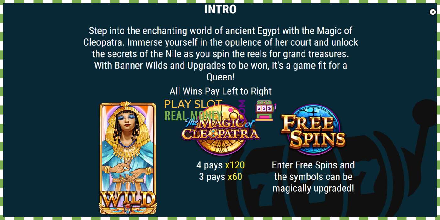 Slot The Magic of Cleopatra untuk wang sebenar, gambar - 4