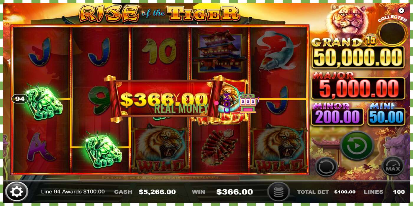 Slot Rise of the Tiger untuk wang sebenar, gambar - 3