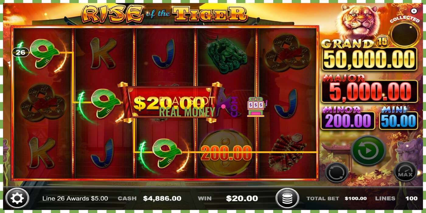 Slot Rise of the Tiger untuk wang sebenar, gambar - 4