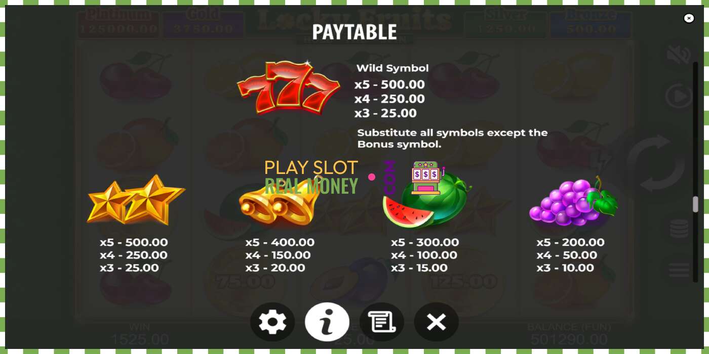 Slot Locky Fruits: Hold the Spin haqiqiy pul uchun, rasm - 6