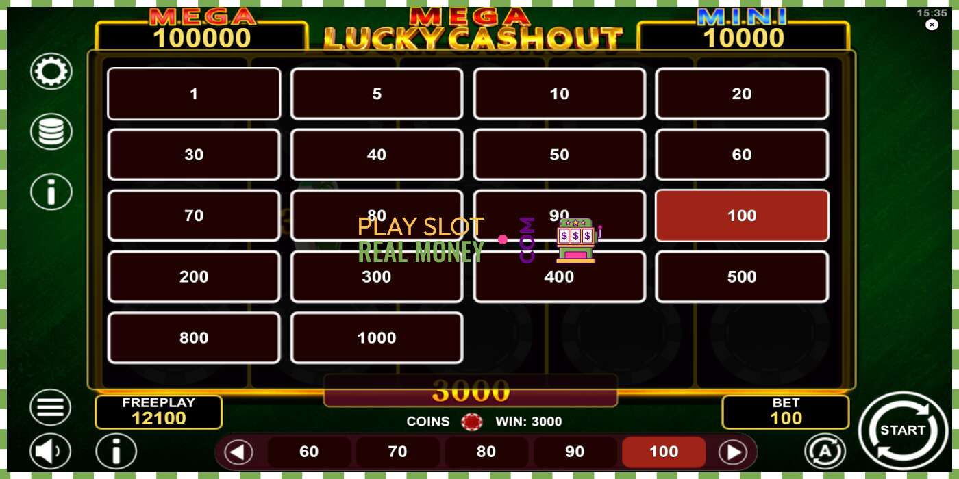 Zirrikitua Mega Lucky Cashout benetako diruagatik, argazkia - 7