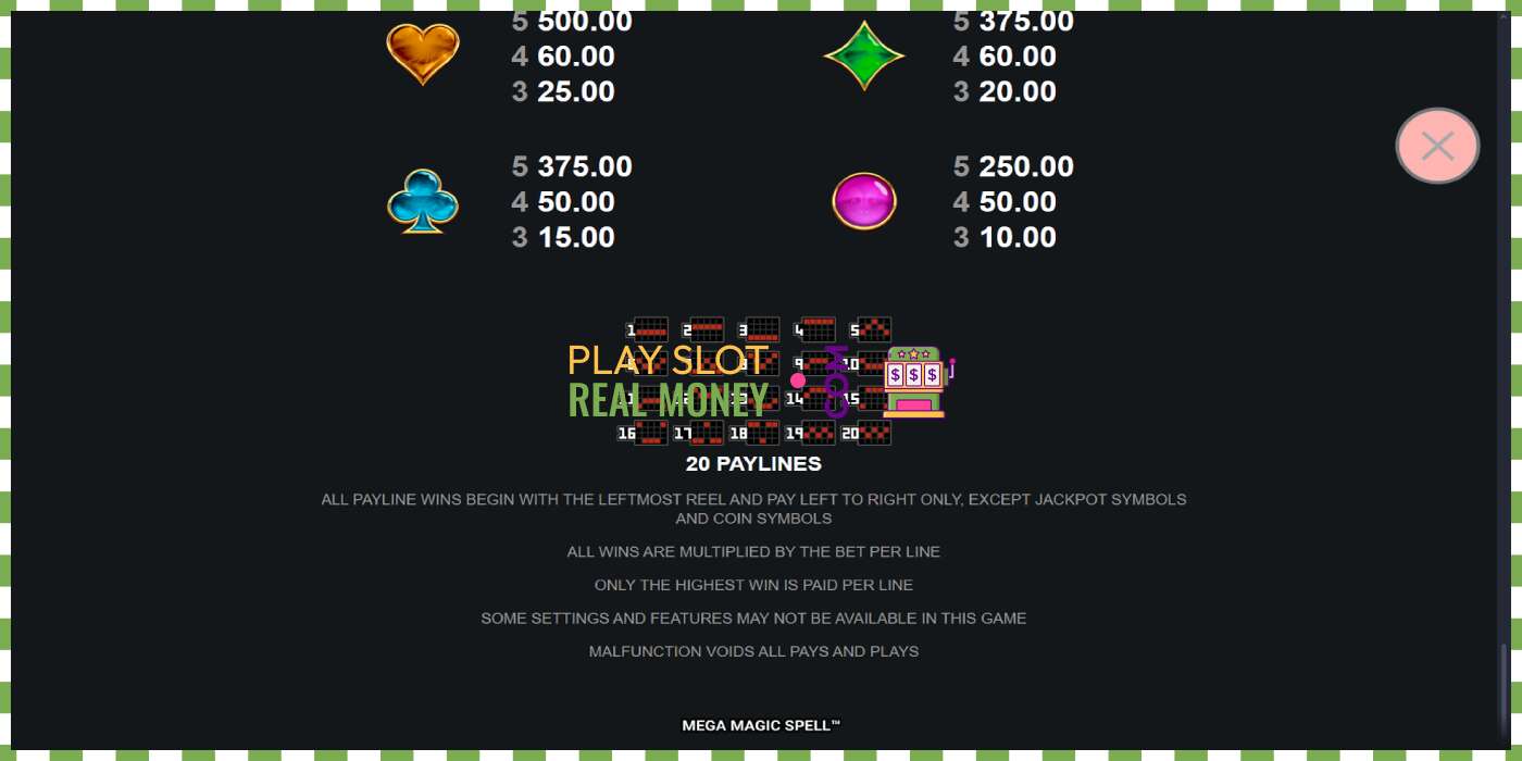 Slot Mega Magic Spell za pravi novac, slika - 7