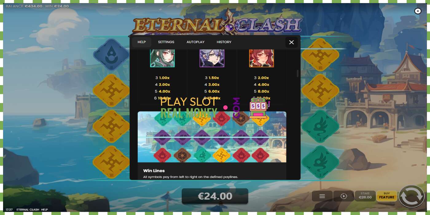 Slot Eternal Clash чыныгы акча үчүн, сүрөт - 6