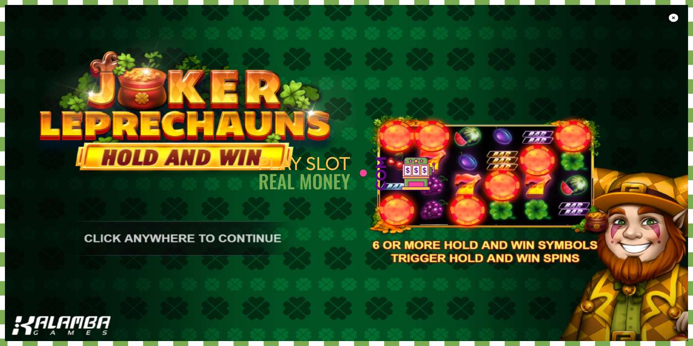 រន្ធដោត Joker Leprechauns Hold and Win សម្រាប់ប្រាក់ពិត, រូបភាព - 1