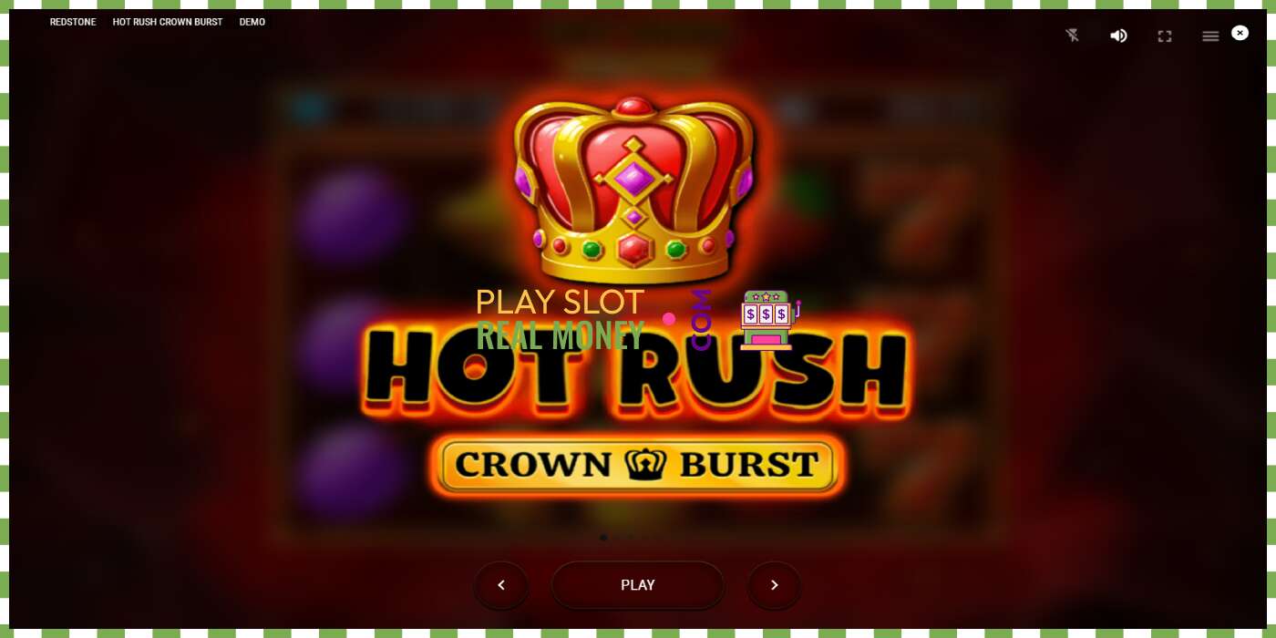 Slot Hot Rush Crown Burst për para të vërteta, foto - 1