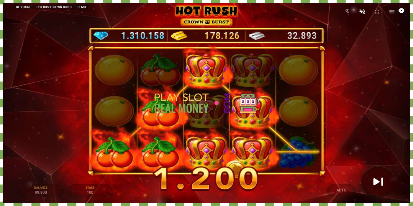 Slot Hot Rush Crown Burst për para të vërteta, foto - 3