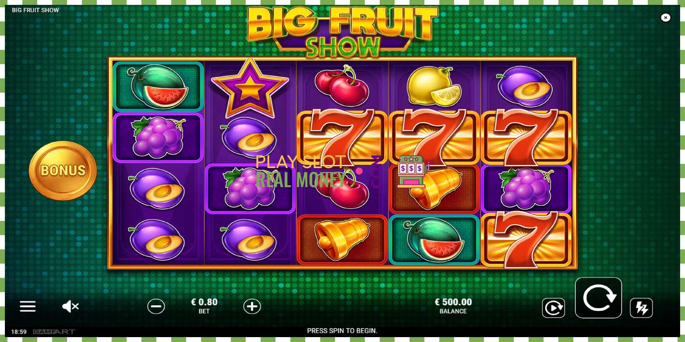 Slot Big Fruit Show für echtes geld, bild - 2