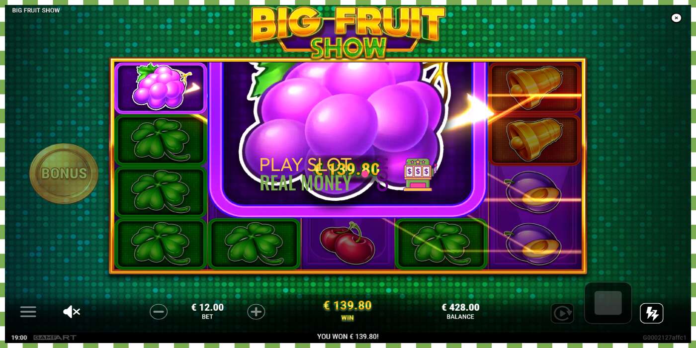 Ranura Big Fruit Show per diners reals, imatge - 3