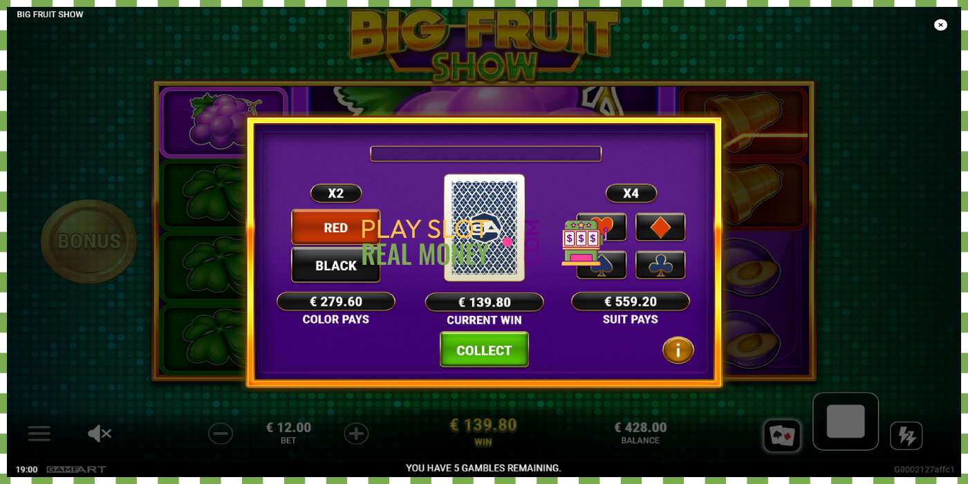 Slot Big Fruit Show für echtes geld, bild - 4