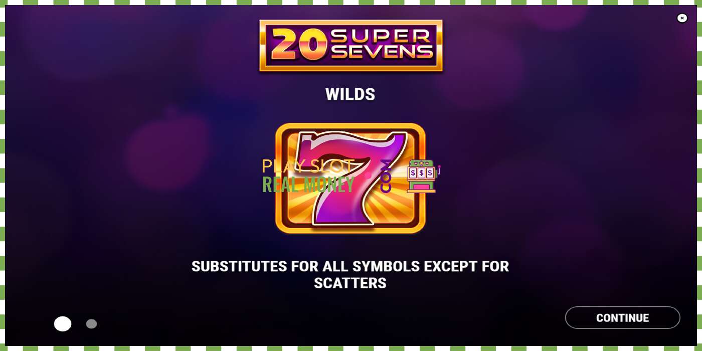 Slot 20 Super Sevens untuk wang sebenar, gambar - 1