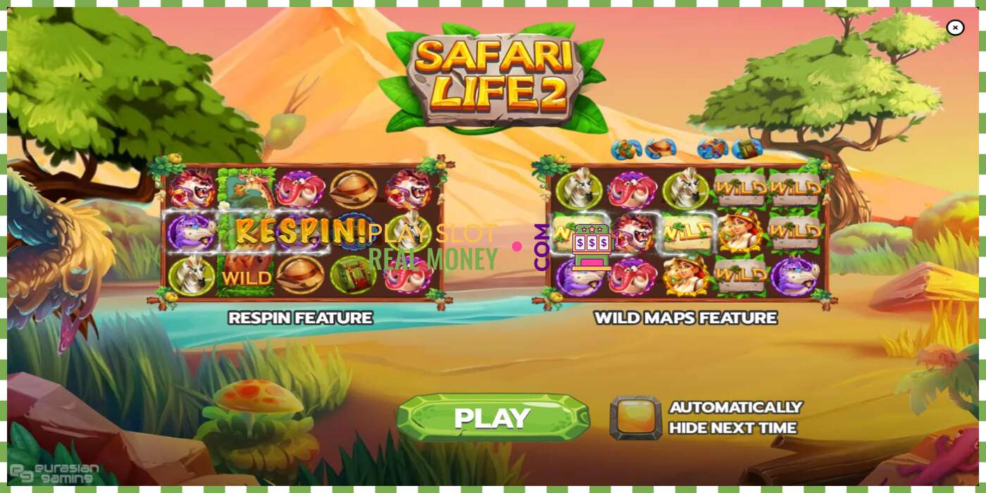 Fente Safari Life 2 pour de largent réel, photo - 1