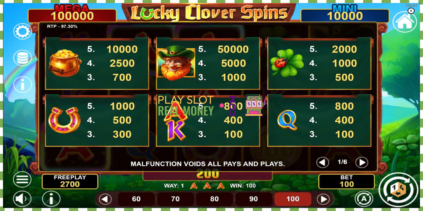 Chỗ Lucky Clover Spins bằng tiền thật, hình ảnh - 5