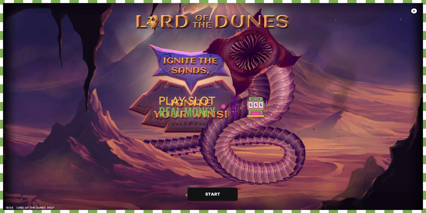 Slot Lord of the Dunes untuk wang sebenar, gambar - 1