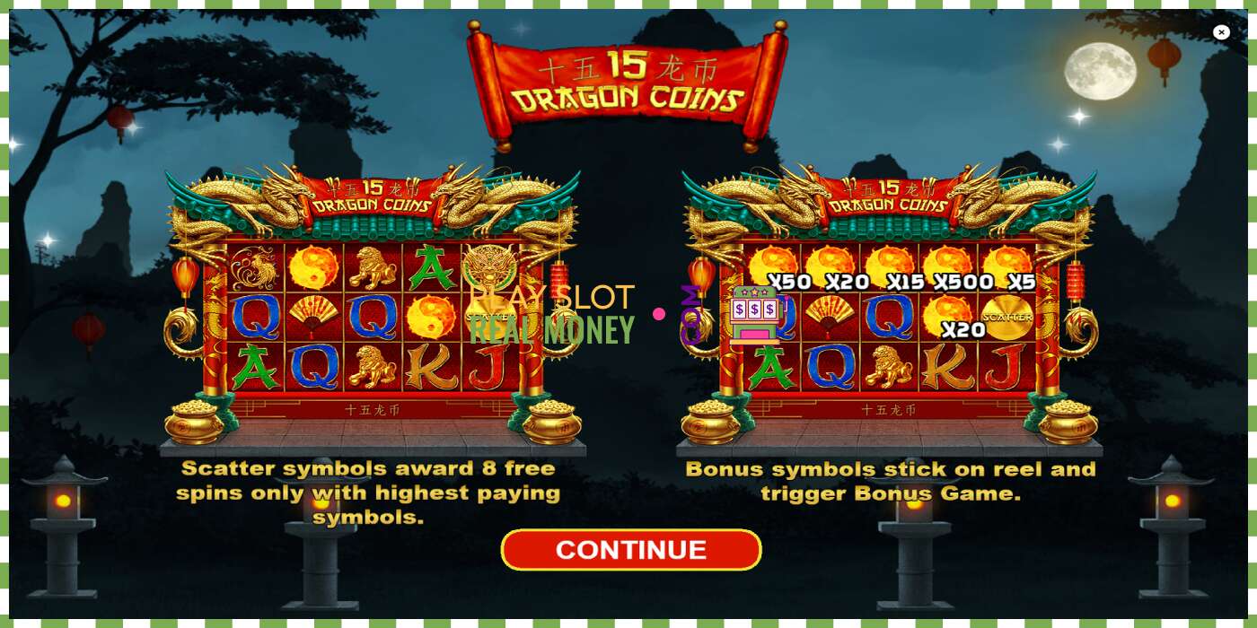 Slot 15 Dragon Coins za pravi novac, slika - 1